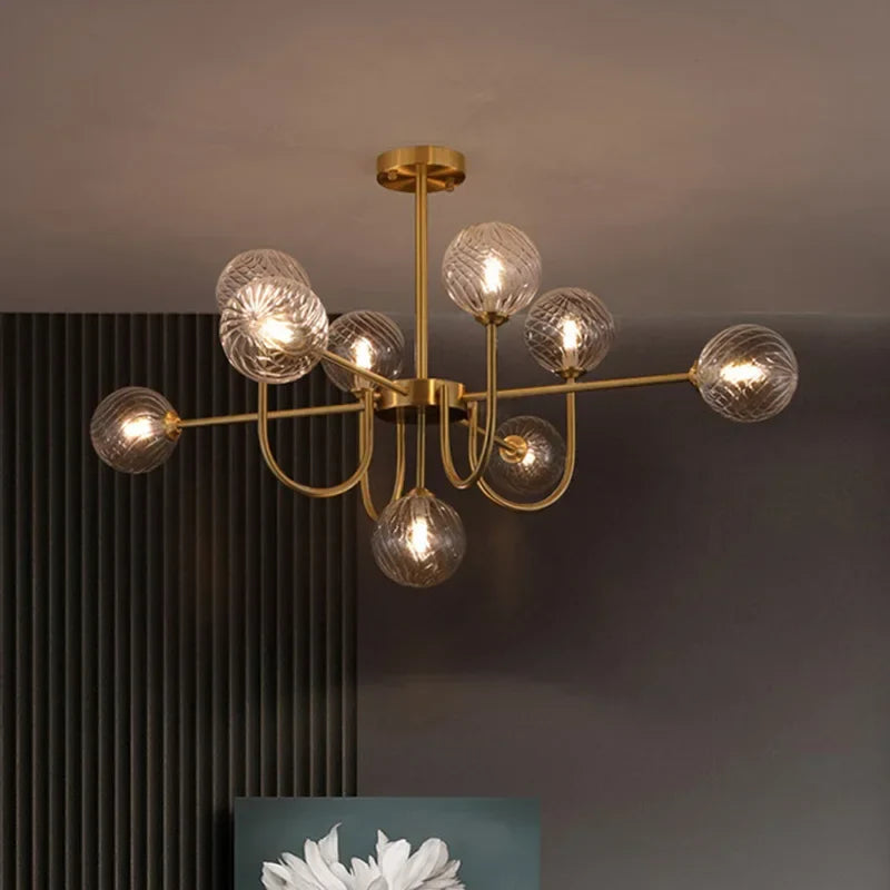 Axyaa U-shaped Magic Bean LED Pendant Lamp for Living Room, Bedroom, Lobby