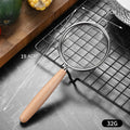 Axyaa Stainless Steel Mesh Filter with Wooden Handle - Kitchen Baking Essentials