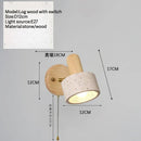Axyaa Wabi Sabi Yellow Cave Stone LED Wall Lamp for Bedroom and Living Room