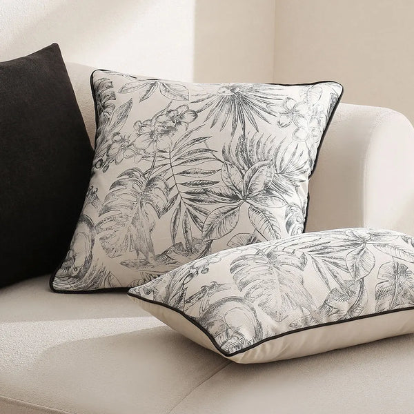 Axyaa Nordic Style Decorative Cushion Cover for Living Room, 45x45 Square Sofa Pillow Case