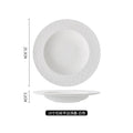 Axyaa Stone Straw Hat Plate Pasta Salad Soup Dessert Kitchen Solid Color Plate