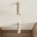 Yellow Cave Stone Tube Lamp for Wabi Sabi Living by Axyaa