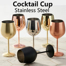 Axyaa Stainless Steel Nordic Cocktail Glass for Bar and Home Parties