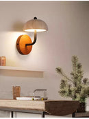 Axyaa Wabi Sabi Stone Wall Lamp: French Retro Minimalist Design for Bedroom, Staircase & Hallway