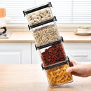 Axya Stackable Noodle Seal Jar Set - Kitchen Organizer & Dry Food Storage Box