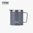 Axyaa Stainless Steel Coffee Mug with Visual Lid - Minimalist Design & Portable