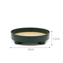 Axyaa Nordic White Ring Tray - Decorative Storage Tray for Tableware and Jewelry