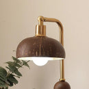 Coconut Shell Lamp - Southeast Asian Style, Bedroom, Living Room Table Lamp by Axyaa