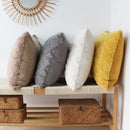 Fuzzy Short Wool Fleece Throw Pillow Cover for Sofa, Axyaa Branded Square Patterned Plush Cushion