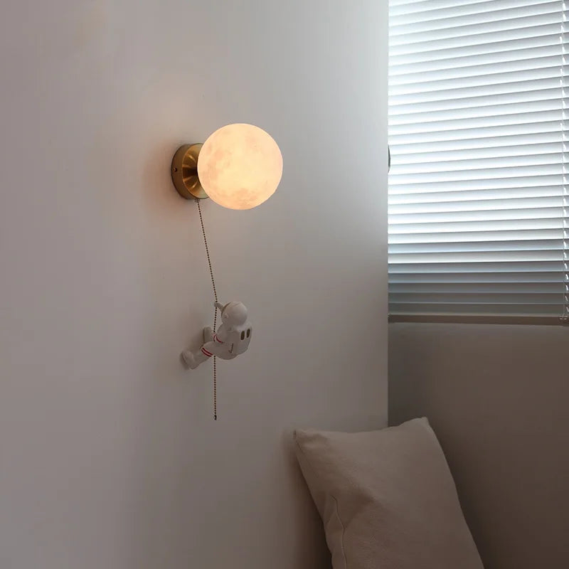 Axyaa Nordic LED Wall Lamp: Modern Kids Room Decor & Stair Light