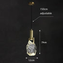 Axyaa Crystal Art Pendant Light for Modern Minimalist Decor in Bedroom, Living Room
