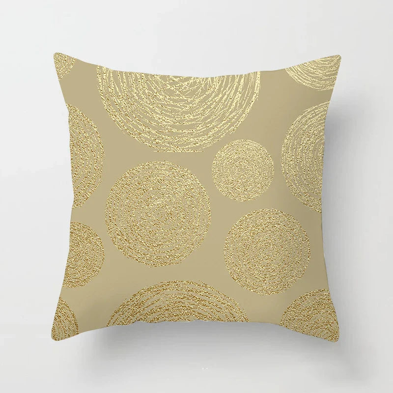 Axyaa Pink Geometric Print Decor Pillow Cover for Modern Luxury Home