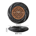 Axyaa Meteorite Texture Dining Plate Set for Sushi, BBQ, Japanese Cuisine & Desserts