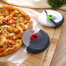 Axyaa Stainless Steel Pizza Wheel Cutter with Lid Roller - Kitchen Baking Tool