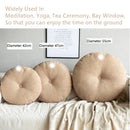Axyaa Tufted Round Floor Cushions for Adults & Kids - Thick Meditation & Seating Pillow
