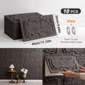 Axyaa 3D Stereo Rock Brick Wall Stickers | Self-Adhesive Slate Tiles | Indoor/Outdoor Décor