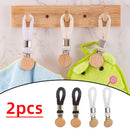 Axyaa Towel Hanging Clips: Multifunctional Bathroom Storage Rack with Woven Rope Hand Towel Hangers