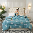 Axyaa Winter Microfiber Duvet Comforter - Thick & Washable - Small Queen King Size