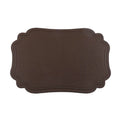 Axyaa PU Leather Placemats Set of 10 - Waterproof Non-Slip Heat Insulation Tableware Mats