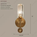 Axyaa Elegant Crystal European LED Wall Lamp for Bedroom and Living Room