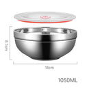 Axyaa Double Layer Stainless Steel Ramen Bowl - Large Soup Bowl