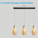 Axyaa Glass & Metal Pendant Light: Adjustable Vintage Ceiling Fixture