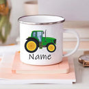 Axyaa Personalized Car Name Mug for Kids - Children's Hot Chocolate Cup With Handle