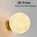 Axyaa Astronaut Moon Climber Wall Lamp: PLA 3D Print, Children's Room Decor.