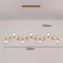 Axyaa Modern Pendant Chandeliers for Living Room, LED Hanging Light for Indoor Lighting