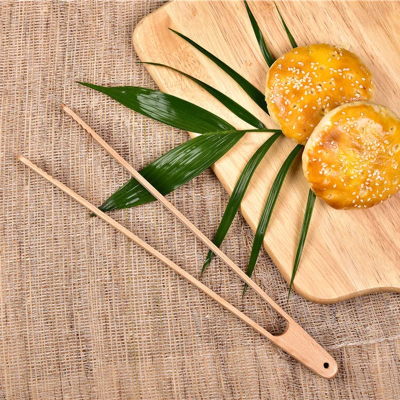 Axyaa Wood Food Tong for Cooking & Grilling