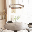 Axyaa Travertine Pendant Chandelier Light for Dinning Room
