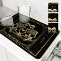 Axyaa Halloween Flower Diatoms Coffee Cup Drying Mat