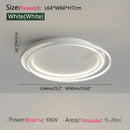 Axyaa Circular LED Ceiling Lamp for Modern Minimalist Bedroom Decor