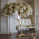 Nordic Ostrich Feather Floor Lamp by Axyaa: Modern Luxury LED Table Light for Home Decor