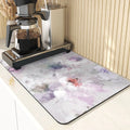 Floral Pattern Kitchen Coasters Set by Axyaa