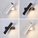 Axyaa Solid Wood LED Wall Lamp | Adjustable Nordic Bedside Lighting