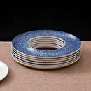 Axyaa Circular Ceramic Sushi Serving Plate for Molecular Cuisine and Restaurant Tableware