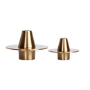 Axyaa Golden Geometric UFO Flower Vase - Elegant Home Decor & Floral Arrangement Accessories