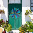 Axyaa Peacock Feather Ribbon Wreath: Hotel & Home Door Wall Decor