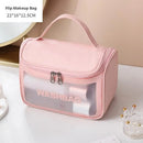 Axyaa PVC Travel Toiletry Bag: Portable Makeup Organizer for Women, Cosmetic Storage Container