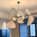 Axyaa Bamboo Weaving Rattan Chandelier for Zen Living Room Decor