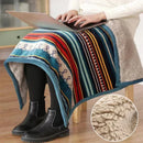 Axyaa Bohemia Ethnic Flannel Throw Blanket – Winter Coral Fleece Thermal Quilt
