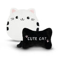 Axyaa Rabbit Fur Cat Car Neck Pillow - Universal Comfort Car Seat Cushion