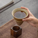 Axyaa Coarse Pottery Funnel Espresso Coffee Cup Set