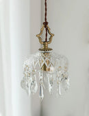 Axyaa Medieval Crystal Wall Lamp Bedroom Living Room Luxury French Glass Lights