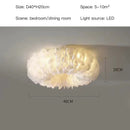 Nordic Feather Chandelier Pendant Light by Axyaa: Modern, Warmth, Eye Protection