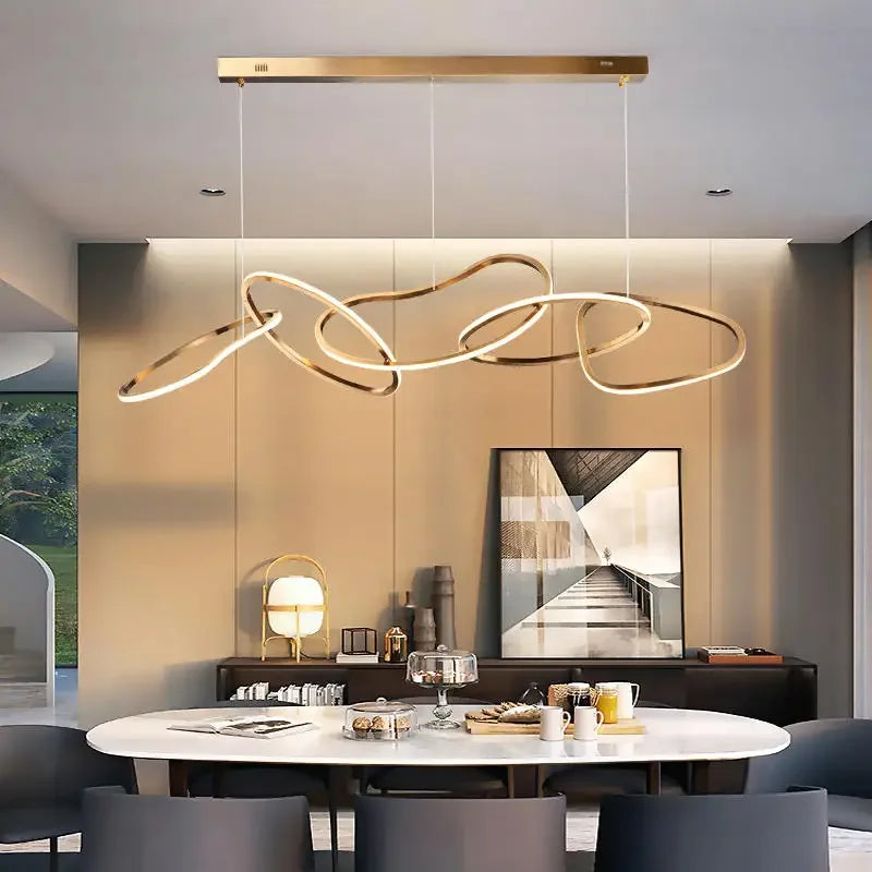 Axyaa Stainless Steel Pendant Chandelier for Modern Home Decor