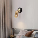 Axyaa Modern Gold Rotatable COB LED Wall Sconce Spotlight Fixture