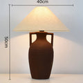 Nordic Ceramic Pot Floor Lamp LED Light for Living Room Bedroom Study by Axyaa