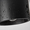 Axyaa Black Cave Stone Ceiling Lamp: Nordic Style Chandelier for Home Décor